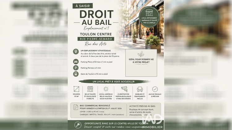 Ma-Cabane - Vente Local commercial Toulon, 170 m²