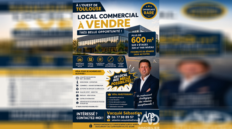 Ma-Cabane - Vente Local commercial Toulouse, 644 m²