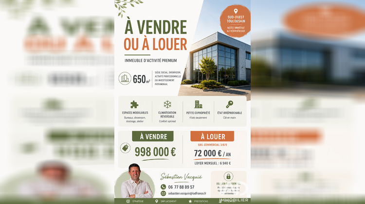Ma-Cabane - Vente Local commercial Toulouse, 650 m²