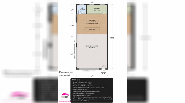 Ma-Cabane - Vente Local commercial TROIS-BASSINS, 45 m²