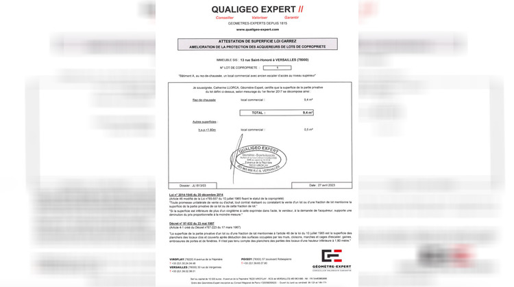 Ma-Cabane - Vente Local commercial VERSAILLES, 17 m²