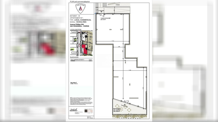 Ma-Cabane - Vente Local commercial Voiron, 292 m²