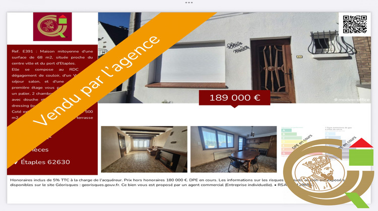 Ma-Cabane - Vente Maison Étaples, 68 m²