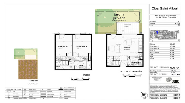 Ma-Cabane - Vente Maison Aix-en-Provence, 74 m²