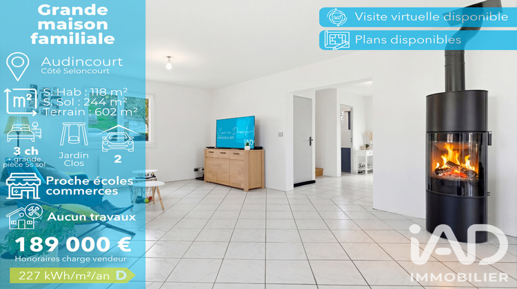 Ma-Cabane - Vente Maison Audincourt, 118 m²