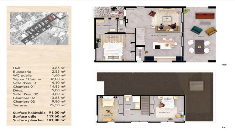 Ma-Cabane - Vente Maison BAIE MAHAULT, 91 m²