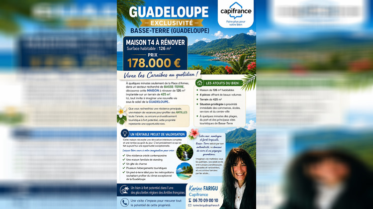 Ma-Cabane - Vente Maison BASSE TERRE, 126 m²