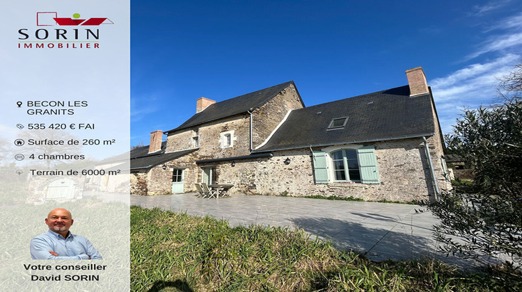 Ma-Cabane - Vente Maison BECON-LES-GRANITS, 260 m²