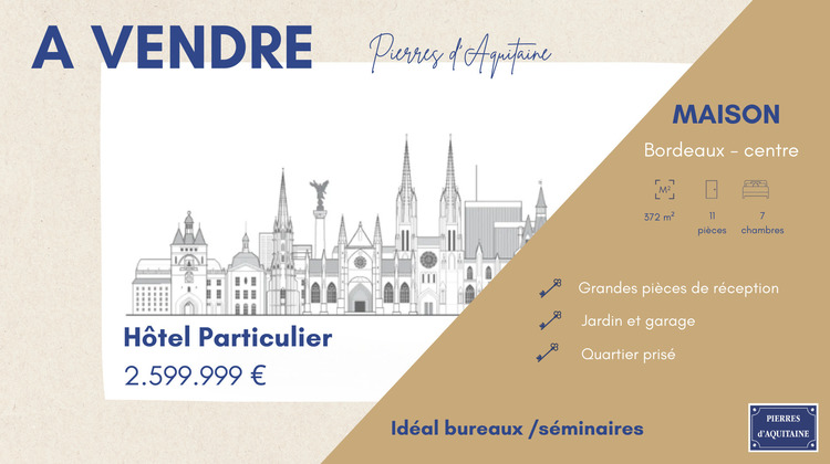 Ma-Cabane - Vente Maison Bordeaux, 372 m²