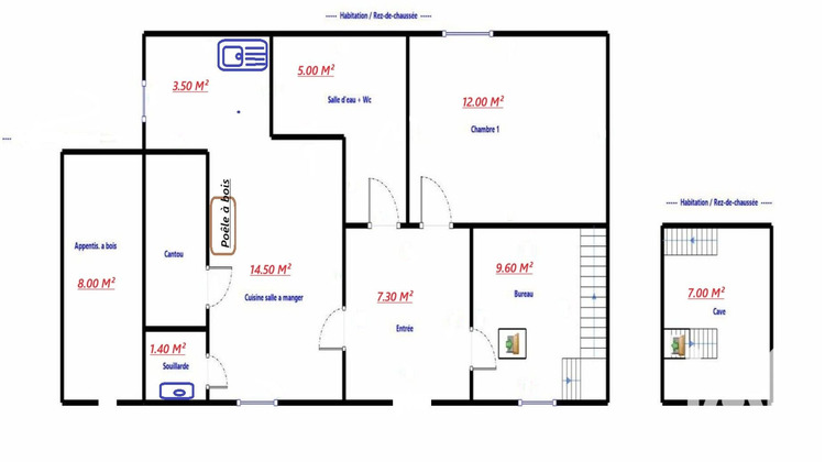Ma-Cabane - Vente Maison Bourg-Lastic, 100 m²