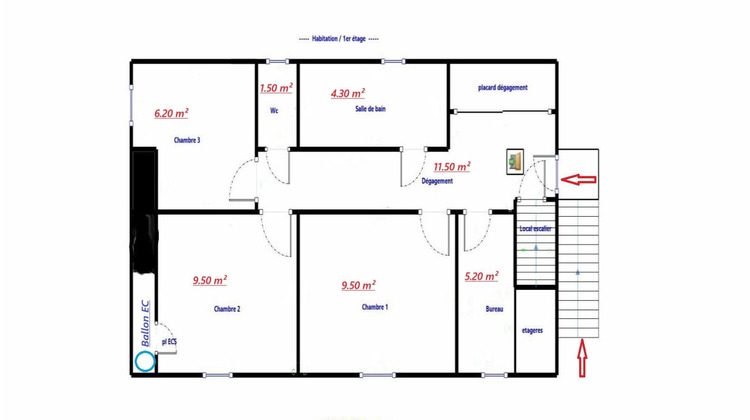 Ma-Cabane - Vente Maison Bourg-Lastic, 100 m²