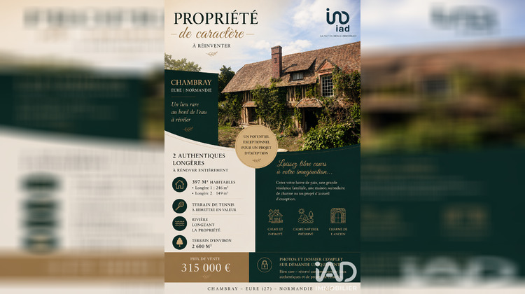 Ma-Cabane - Vente Maison Chambray, 397 m²