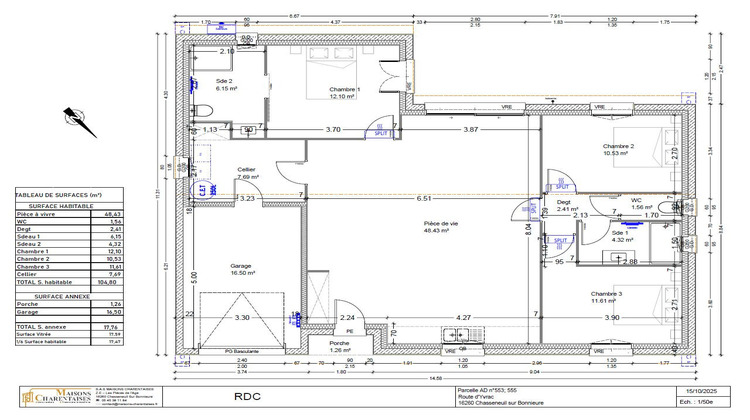 Ma-Cabane - Vente Maison Chasseneuil-sur-Bonnieure, 105 m²