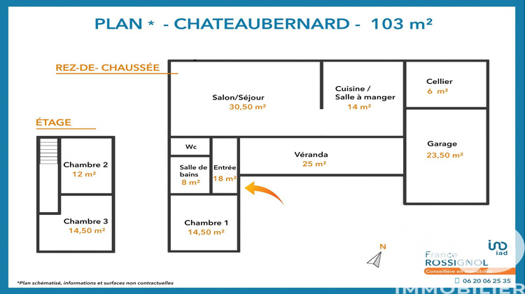Ma-Cabane - Vente Maison Châteaubernard, 103 m²