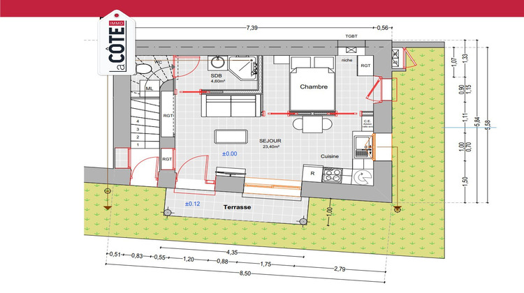 Ma-Cabane - Vente Maison CHATEAUNEUF-LES-MARTIGUES, 90 m²