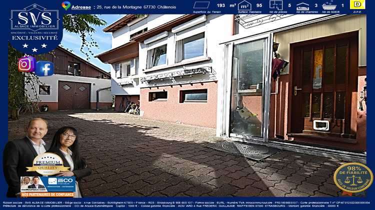 Ma-Cabane - Vente Maison Châtenois, 95 m²