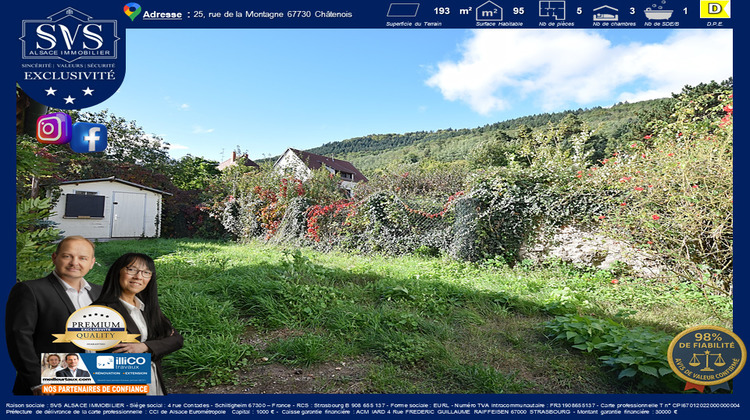 Ma-Cabane - Vente Maison Châtenois, 95 m²