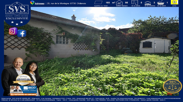 Ma-Cabane - Vente Maison Châtenois, 95 m²