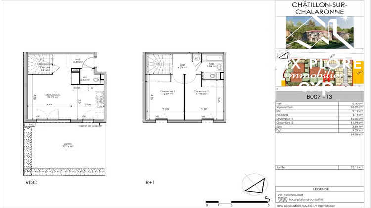 Ma-Cabane - Vente Maison Châtillon-sur-Chalaronne, 61 m²
