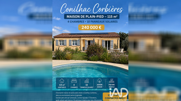 Ma-Cabane - Vente Maison Conilhac-Corbières, 110 m²