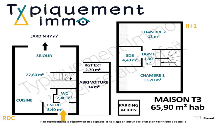 Ma-Cabane - Vente Maison Cornebarrieu, 66 m²