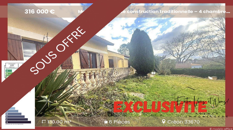Ma-Cabane - Vente Maison Créon, 130 m²