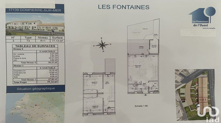 Ma-Cabane - Vente Maison Dompierre-sur-Mer, 77 m²