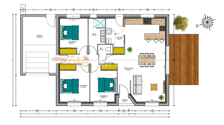 Ma-Cabane - Vente Maison DOMPIERRE-SUR-YON, 84 m²