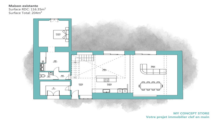 Ma-Cabane - Vente Maison DONNEMAIN-SAINT-MAMES, 204 m²