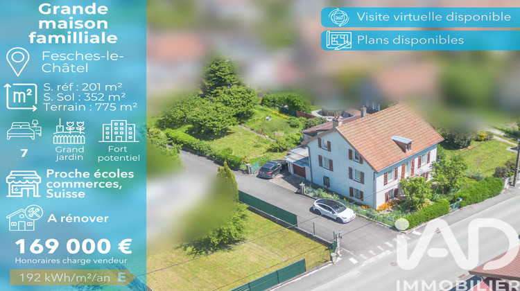 Ma-Cabane - Vente Maison Fesches-le-Châtel, 201 m²