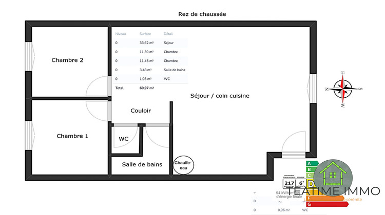 Ma-Cabane - Vente Maison Fouesnant, 60 m²