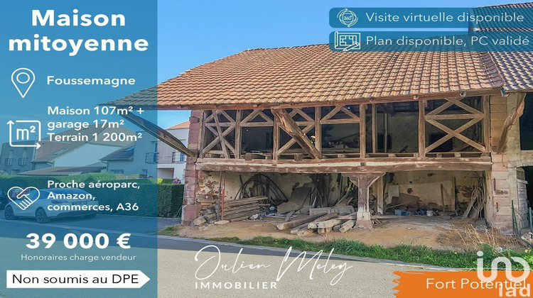 Ma-Cabane - Vente Maison Foussemagne, 107 m²