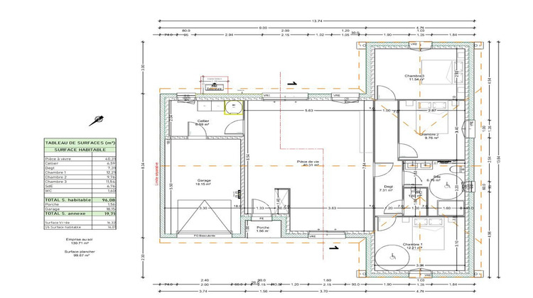 Ma-Cabane - Vente Maison Gond-Pontouvre, 96 m²