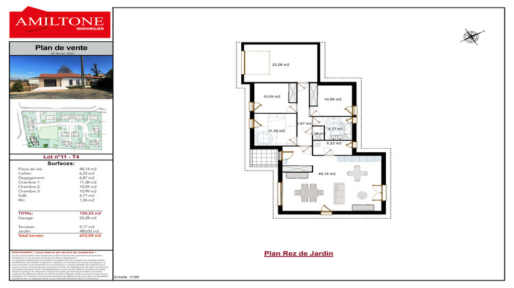 Ma-Cabane - Vente Maison Guéreins, 100 m²
