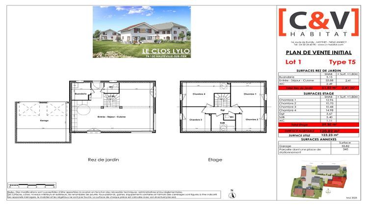 Ma-Cabane - Vente Maison HAUTEVILLE-SUR-FIER, 120 m²