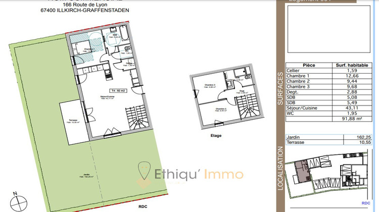 Ma-Cabane - Vente Maison Illkirch-Graffenstaden, 92 m²