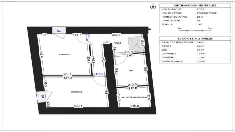 Ma-Cabane - Vente Maison La Côte-Saint-André, 69 m²