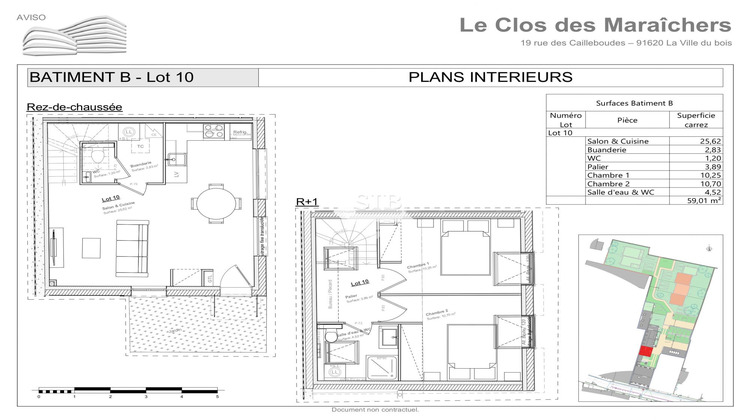 Ma-Cabane - Vente Maison La Ville-du-Bois, 59 m²