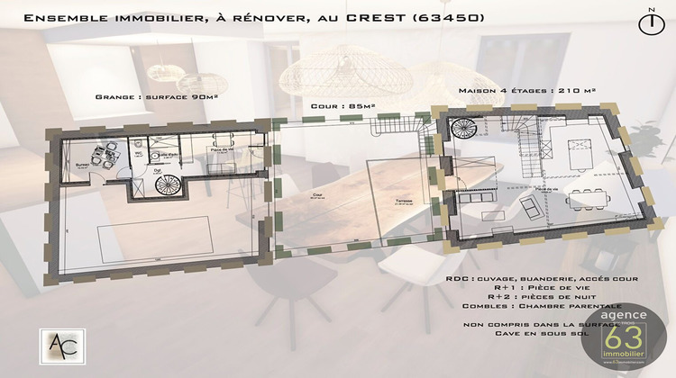 Ma-Cabane - Vente Maison Le Crest, 180 m²