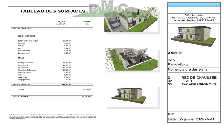 Ma-Cabane - Vente Maison LE PLESSIS-BOUCHARD, 118 m²