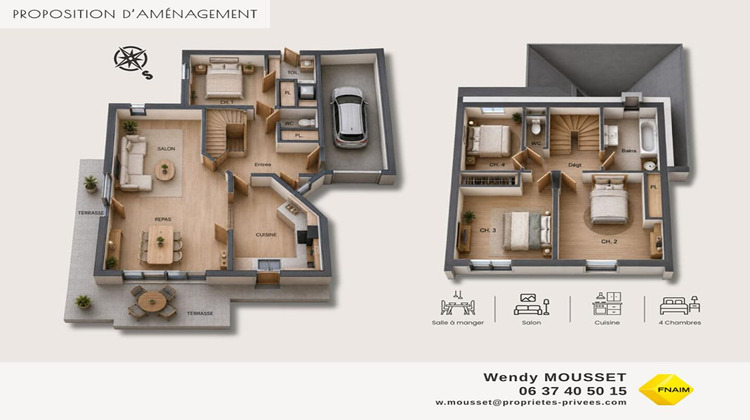 Ma-Cabane - Vente Maison LE TOUR DU PARC, 92 m²