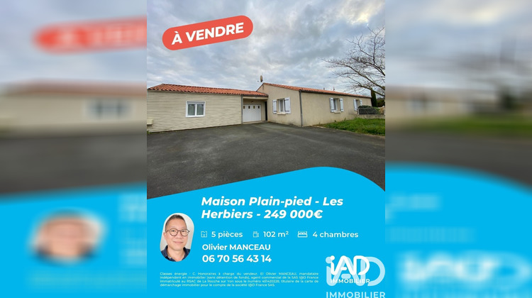 Ma-Cabane - Vente Maison Les Herbiers, 102 m²