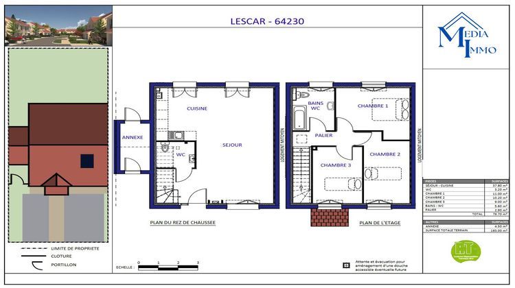 Ma-Cabane - Vente Maison LESCAR, 79 m²