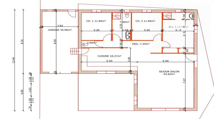 Ma-Cabane - Vente Maison Malemort-du-Comtat, 120 m²