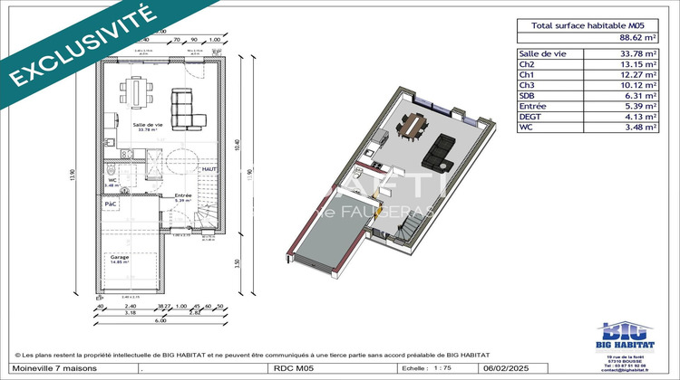 Ma-Cabane - Vente Maison Moineville, 88 m²