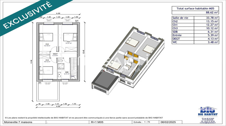 Ma-Cabane - Vente Maison Moineville, 88 m²