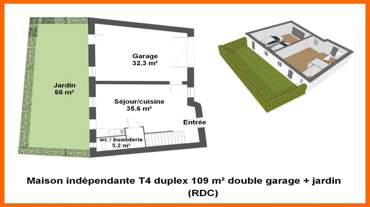 Ma-Cabane - Vente Maison MONTLUEL, 109 m²