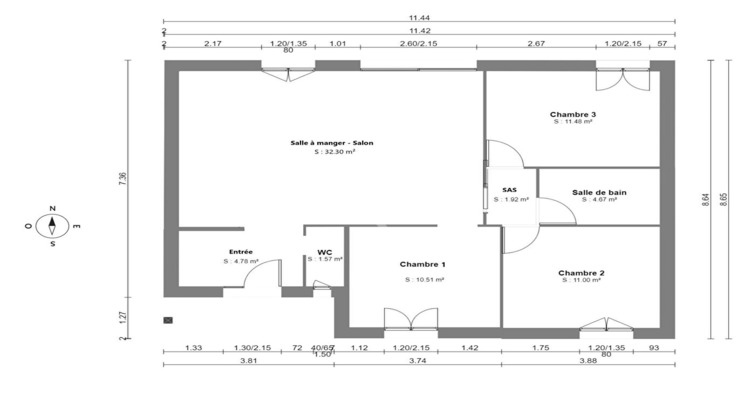 Ma-Cabane - Vente Maison OLLAINVILLE, 80 m²