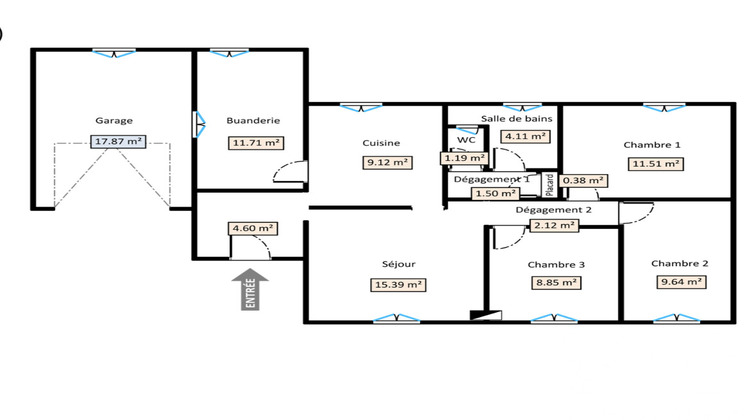 Ma-Cabane - Vente Maison Pau, 80 m²