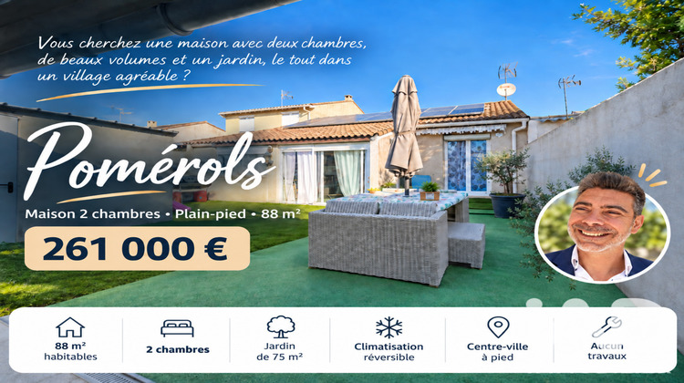 Ma-Cabane - Vente Maison Pomérols, 88 m²